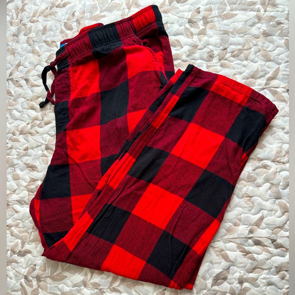 Men’s Fleece Lounge Pant - Red & Black - XXL - by Old Navy